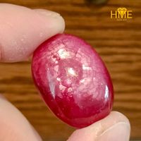 85 Karat ! RUBIN RUBY Cabochon, Opak, Mozambique nur erhitzt