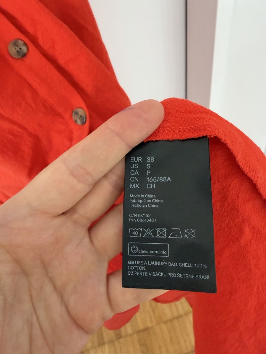 H&M Vestiti: Kleid rot Grösse M, Baumwolle – Usato da Zürich venduto da Ambrette9 3