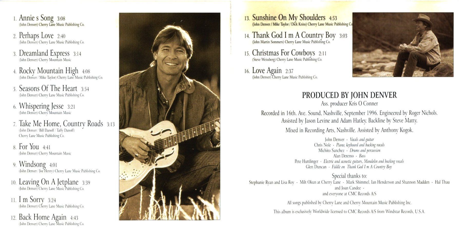 CD: CD - JOHN DENVER The Unplugged Collection – Usato da Morges venduto da evnocha3 3