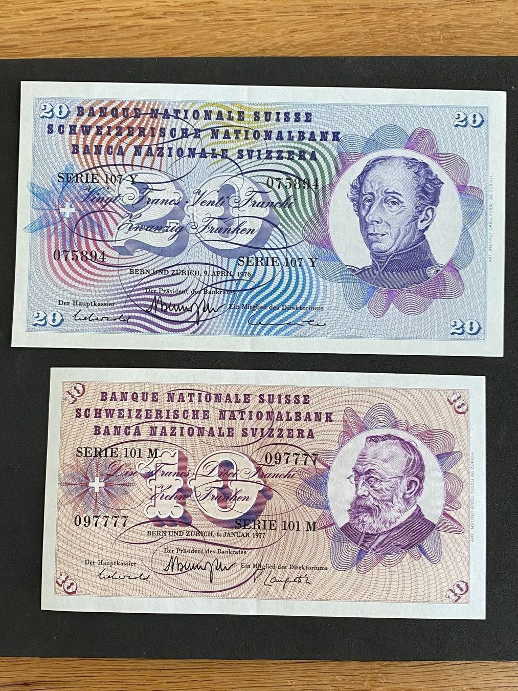 Banconote: Banknoten Schweiz – Usato da Willisau venduto da hor_7cqr