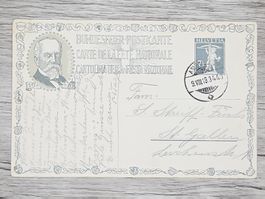 CL16 Carte Postale + Timbre Suisse 1919