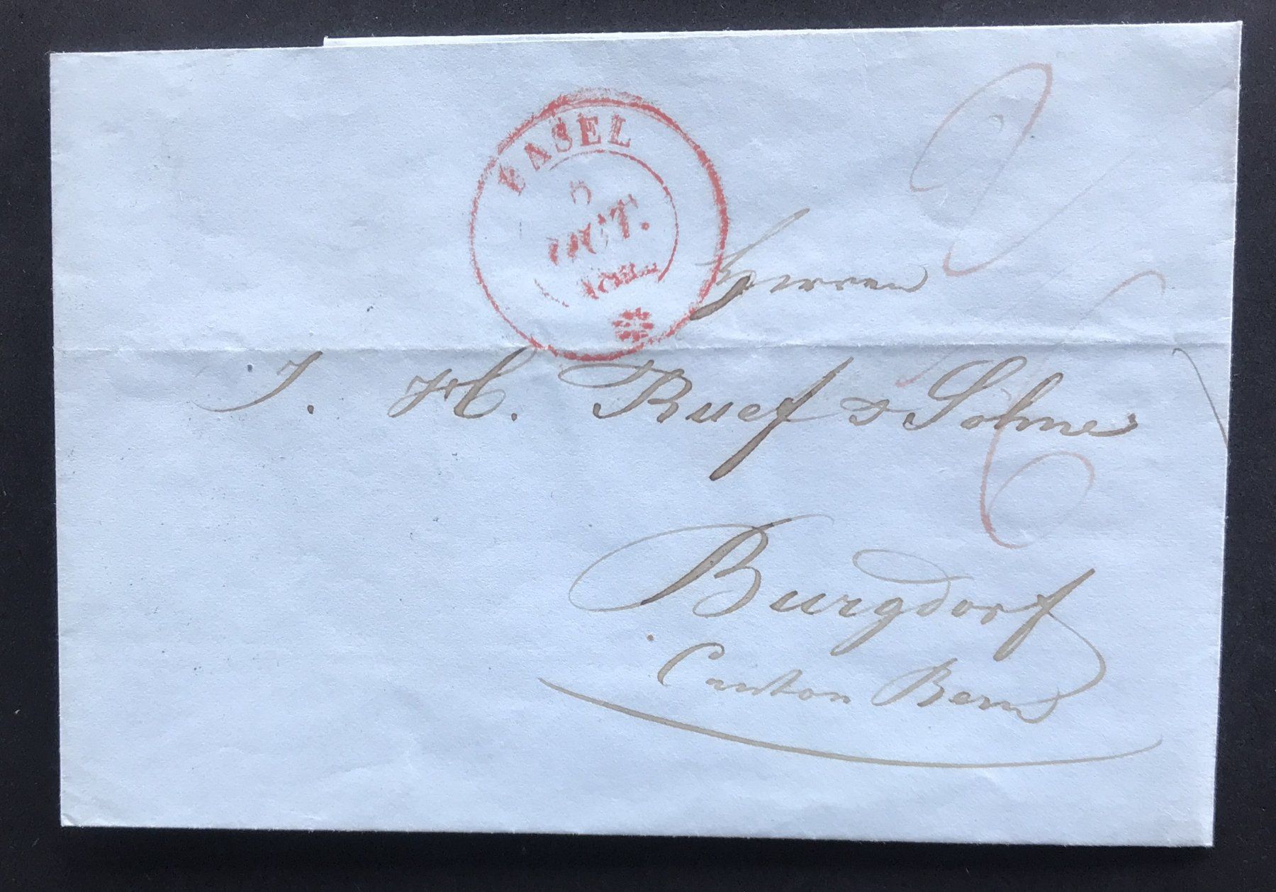 Documenti: ANTIKER BRIEF 1842 – Usato da Ostermundigen venduto da Kari1937