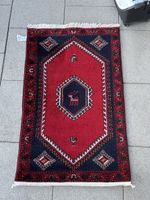 Perserteppich, Rot/Schwarz, Orient Teppich Winter Deko!