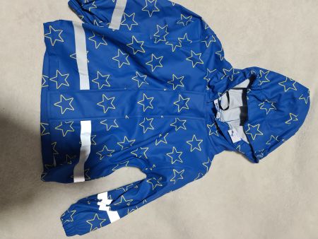 Veste de pluie bleu taille 86cm