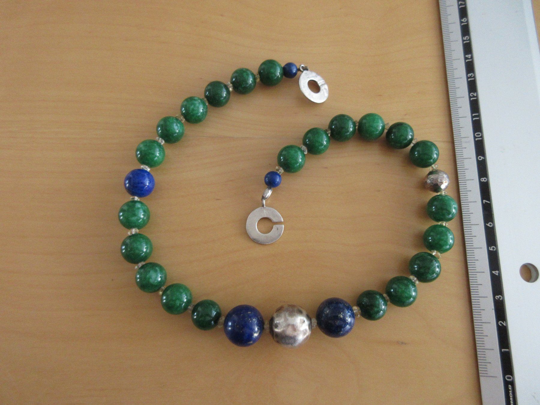 Ketten: Grosse Collier mit Jade, Lapislazuli und 925 Silber – Neu (gemäss Beschreibung) aus Grenchen von Elenka 5