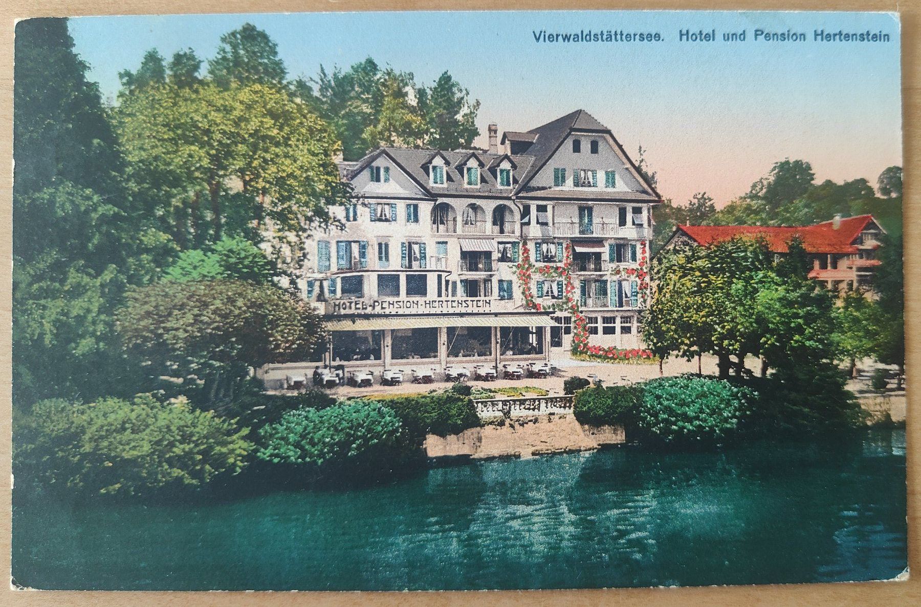 Cartoline postali: Hotel Pension Hertenstein um 1920 – Usato da St. Erhard venduto da Chaeferli6