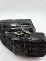 Crolen Ohhrenringe mit Onyx von Diamonfiere 925 Silber