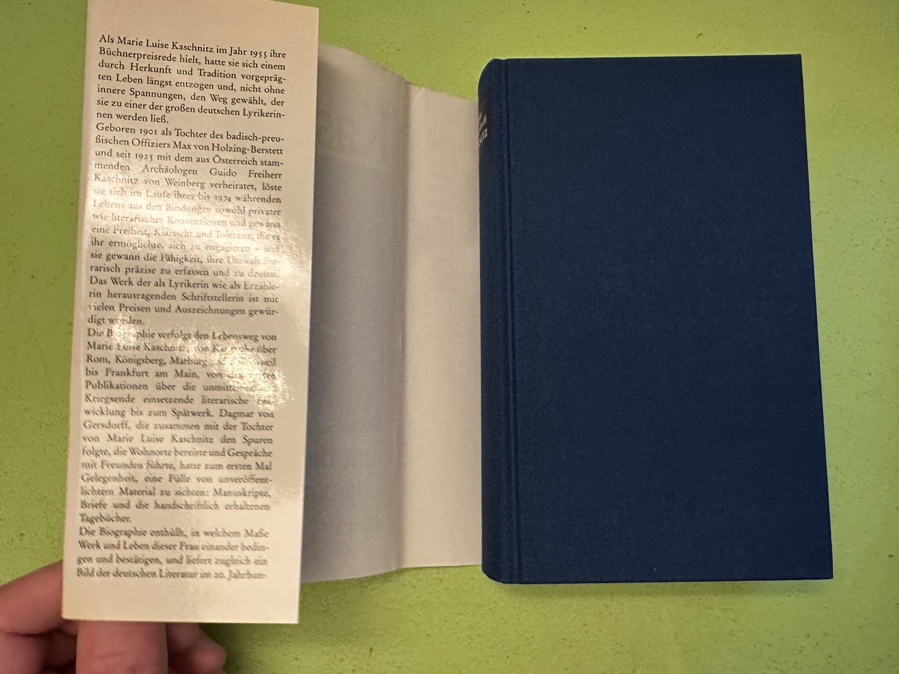 Libri: Dagmar von Gersdorff: Marie Luise Kaschnitz. Eine Biographie – Usato da Zürich venduto da allp 1