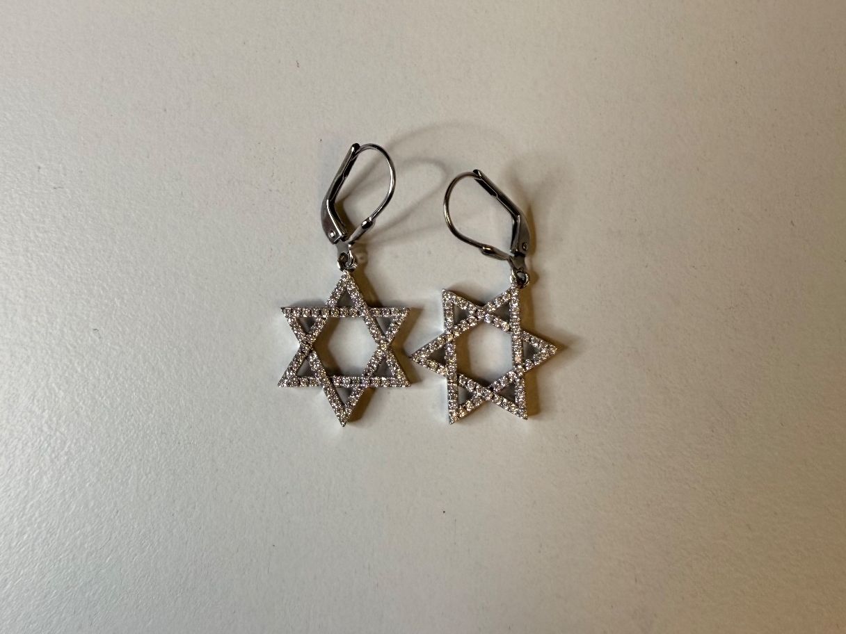 Orecchini pendenti & Orecchini a lobo: Davidstern Set Silber 925 Zirkonia – Nuovo e nell'imballaggio originale da Zug venduto da gold.schmuck 3