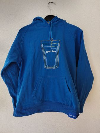 Seltener Pullover Capri-Sun blau Unisex Grösse M