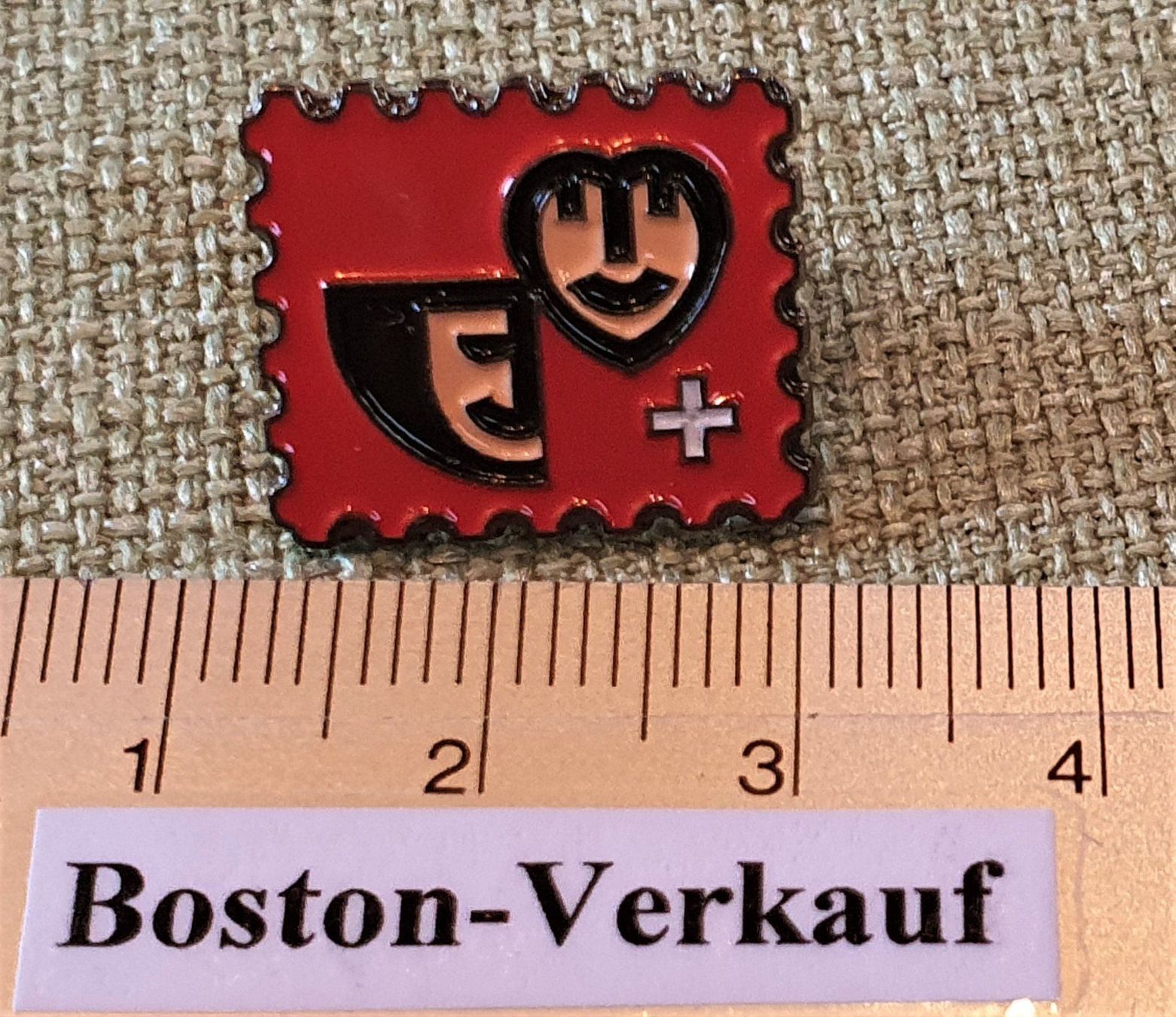 Pins: A765 - Pin Jugend - Komitée Briefmarke – Gebraucht aus Reinach BL von Boston-Verkauf 2