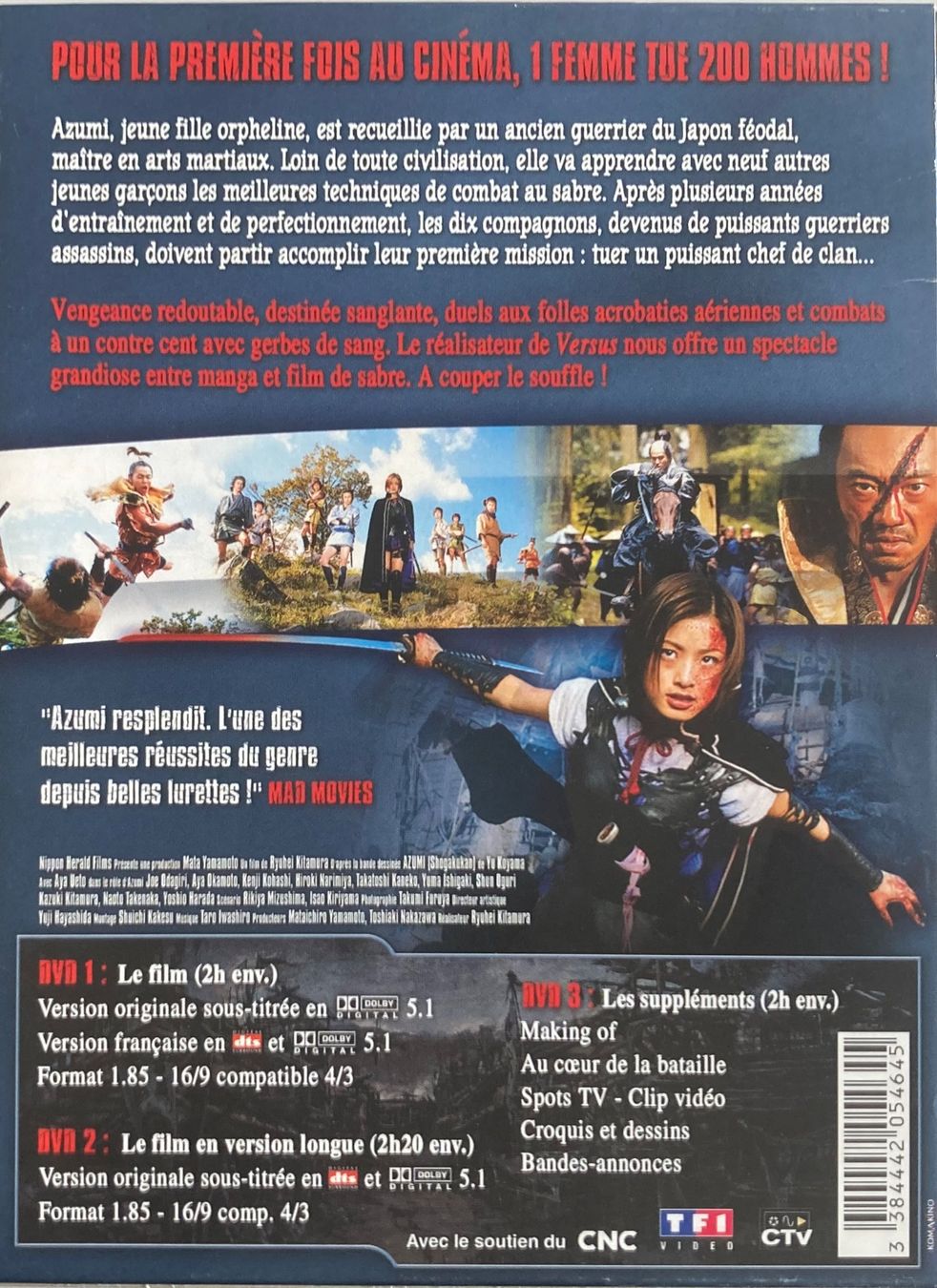 Tutti i DVDs: AZUMI – Usato da Poliez-Pittet venduto da Newtown-Records 1