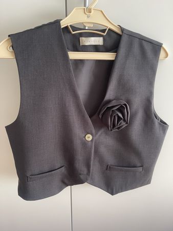 Damen Gilet grau Grösse M