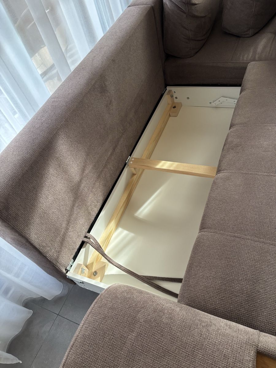 Divani: Ecksofa mit Schlaffunktion, Couch braun, 285x180, Schlafsofa – Usato da Hagenbuch ZH venduto da LisaChristine 4