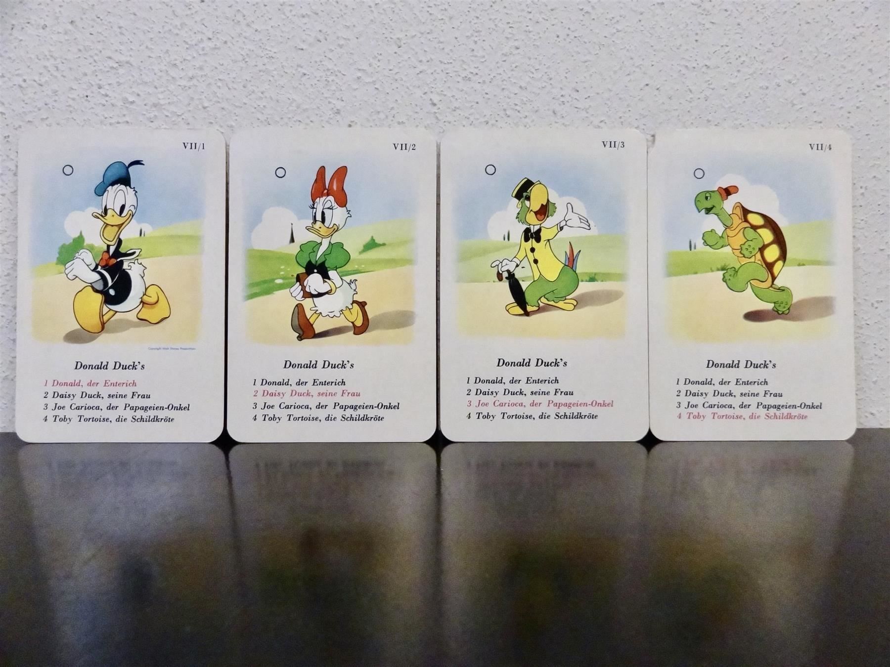 Disney Spiele: altes Quartett WALT DISNEY KUNTERBUNT – Gebraucht aus Kerzers von wisaundso 6
