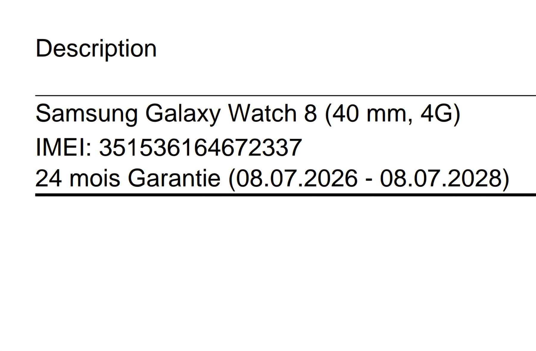 Samsung Smartwatch: Samsung galaxy watch 8 40mm 4G  – Nuovo (secondo la descrizione) da Estavayer-le-Lac venduto da mat_7r9g 3