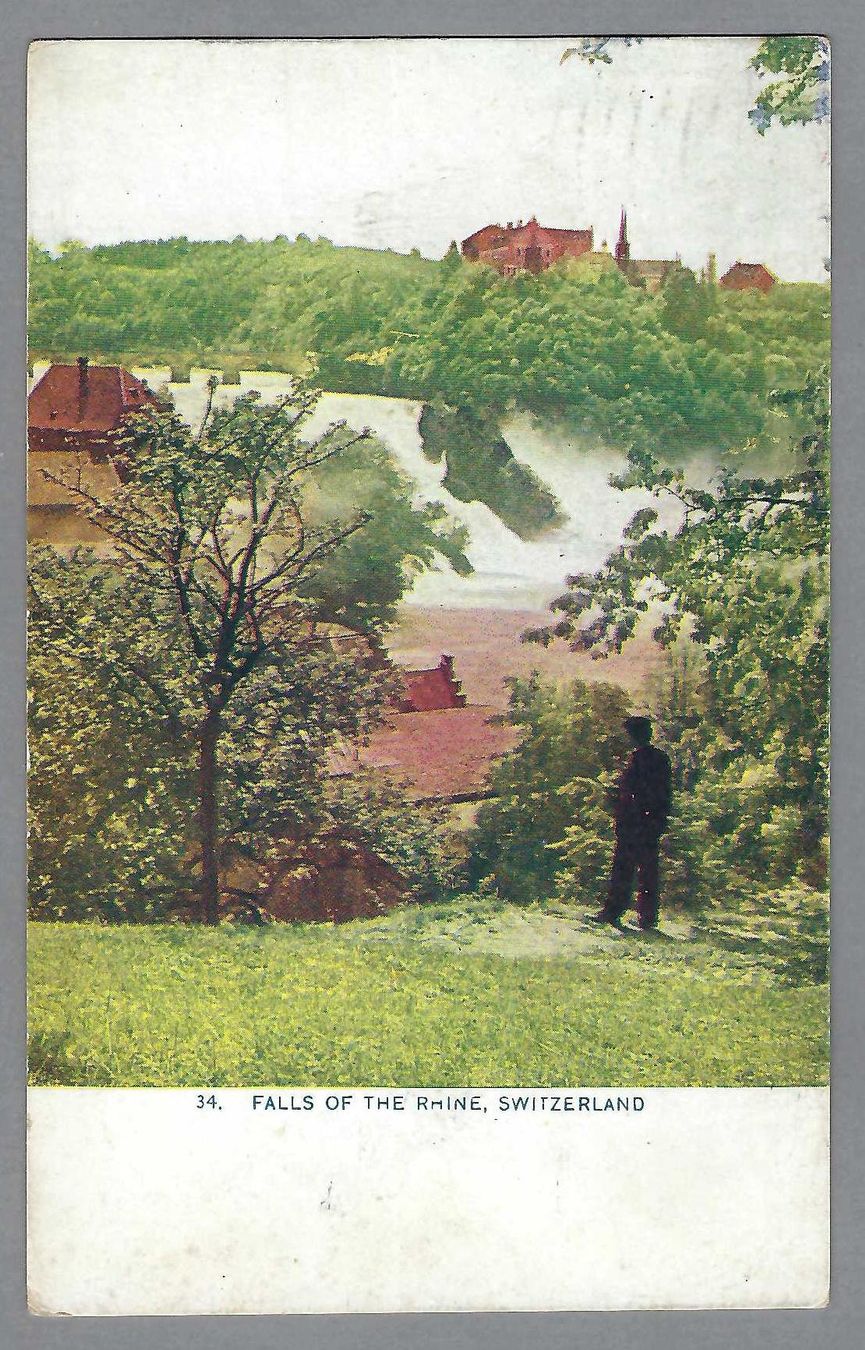 Ansichtskarten: RHEINFALL, USA-AK! 1912 – Gebraucht aus Pura von ulisse1957