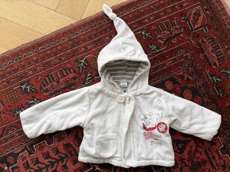 Disney Winnie the Pooh Babyjacke mit Zipfelkapuze Gr. 56