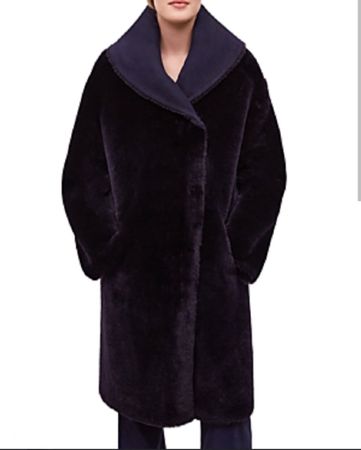 Gerard Darel Lammfell Wendemantel / Reversible Sherling Coat