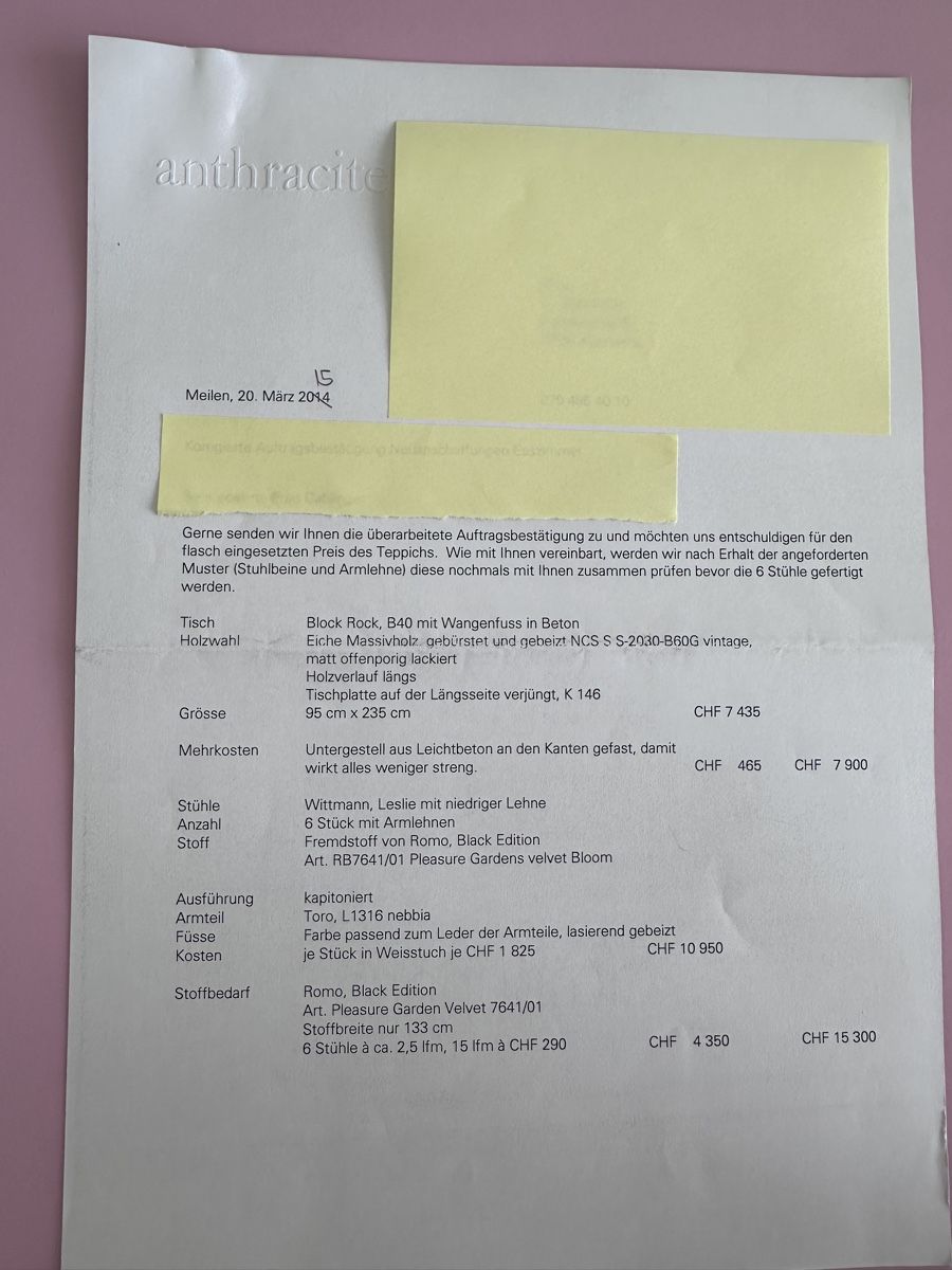 Tische: Wittmann Esszimmer Einrichtung – Neu (gemäss Beschreibung) aus illnau von sapperlotti 7