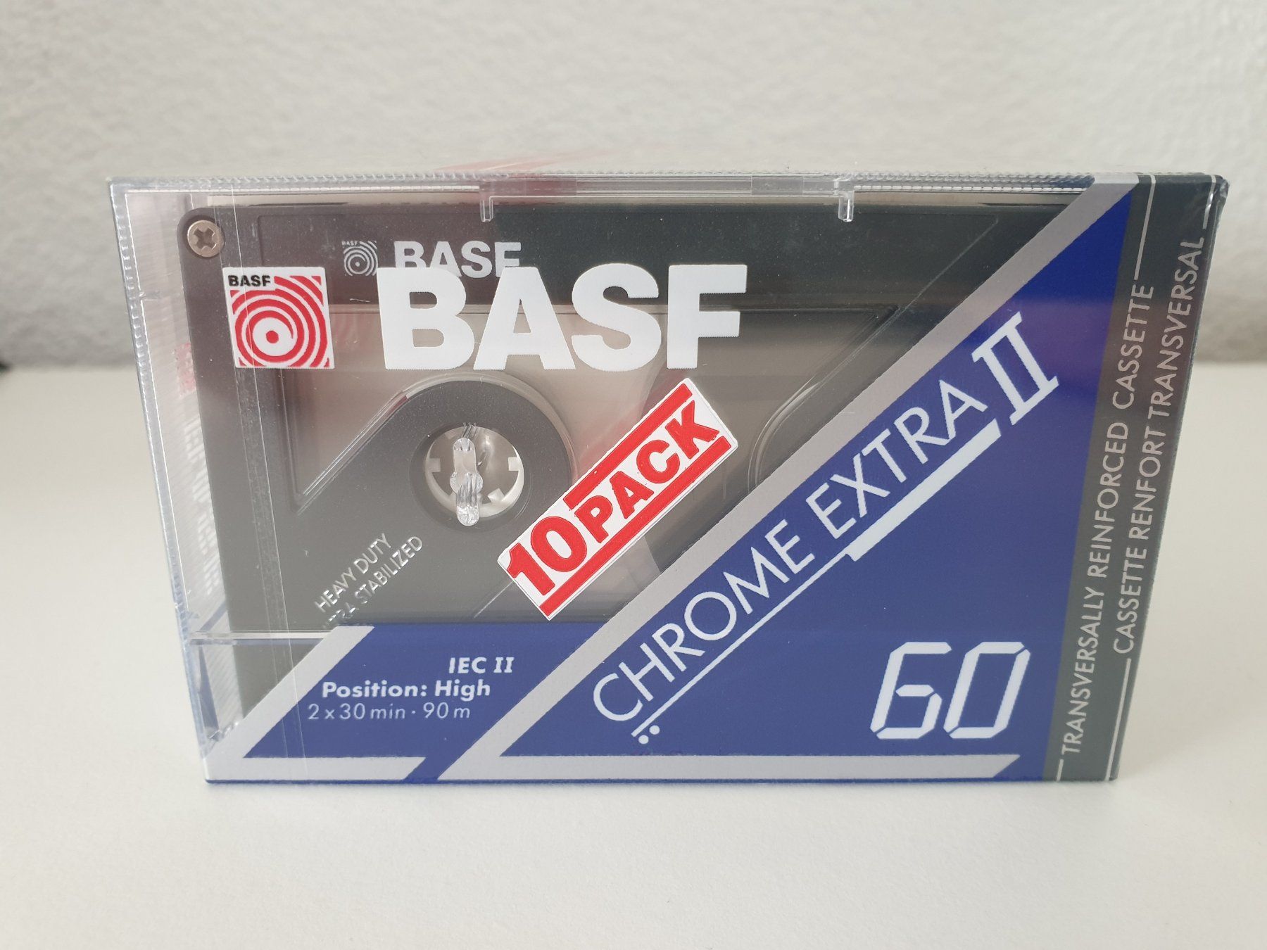 Musicassette: 10x BASF Kassetten Chrome Extra II 60 min OVP – Usato da Obfelden venduto da Masme