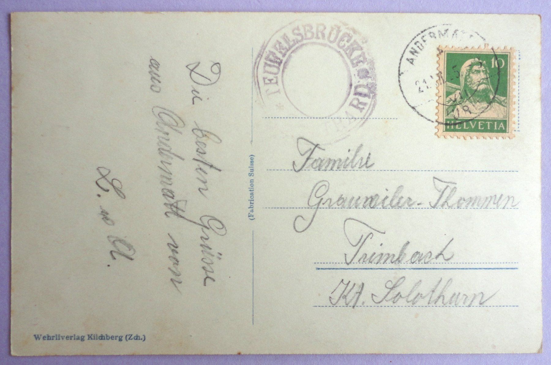 Cartes postales: Teufelsbrücke – D'occasion à Fétigny par Billy2miny 1