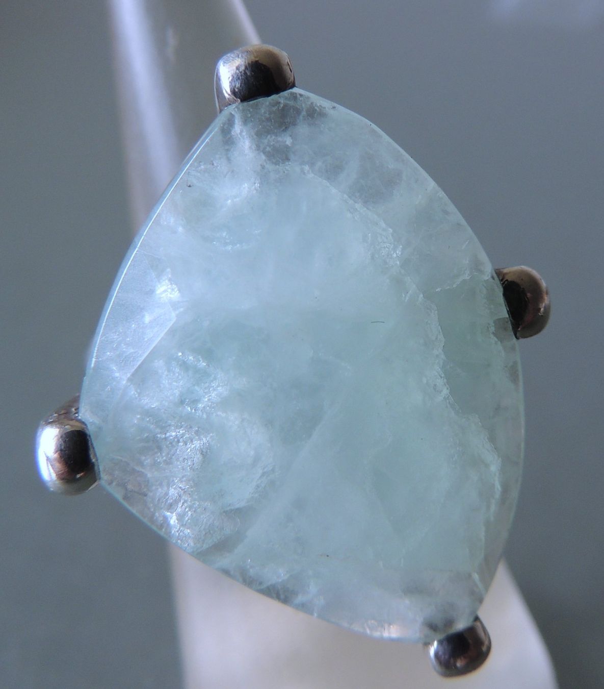 Anelli: Fluorit Silber 925 Fingerring Gr. 54 – Usato da Waldenburg venduto da schaller707 1