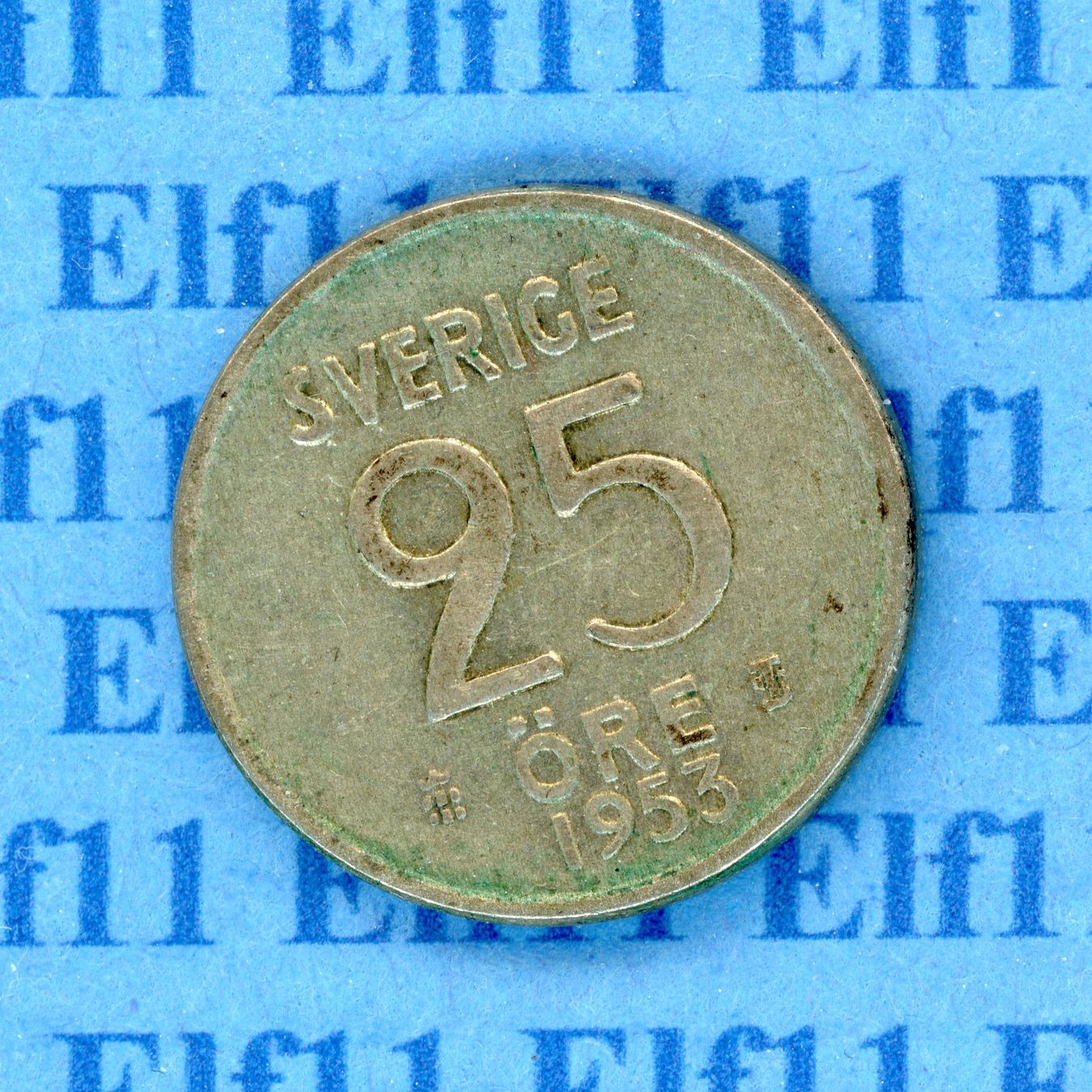 Tutti le monete: SEK___0.25 1953 ss-vz 25 Öre – Usato da Widnau venduto da Elf11