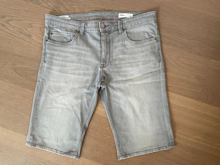 S.Oliver Herren Jeans Shorts, grau, Gr. 34