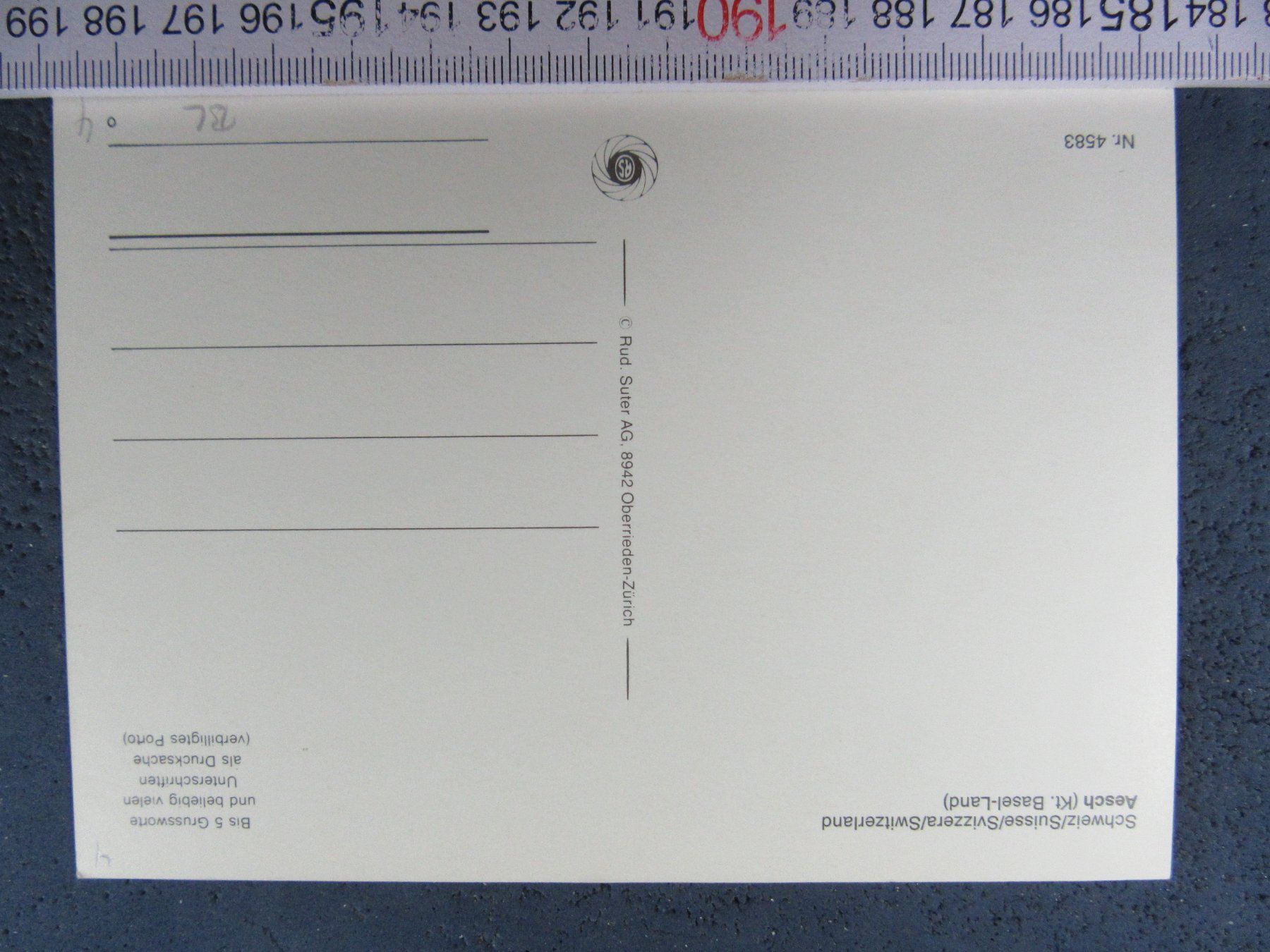 Cartoline postali: AESCH BL-AK – Usato da Ettingen venduto da Hausi4711 1