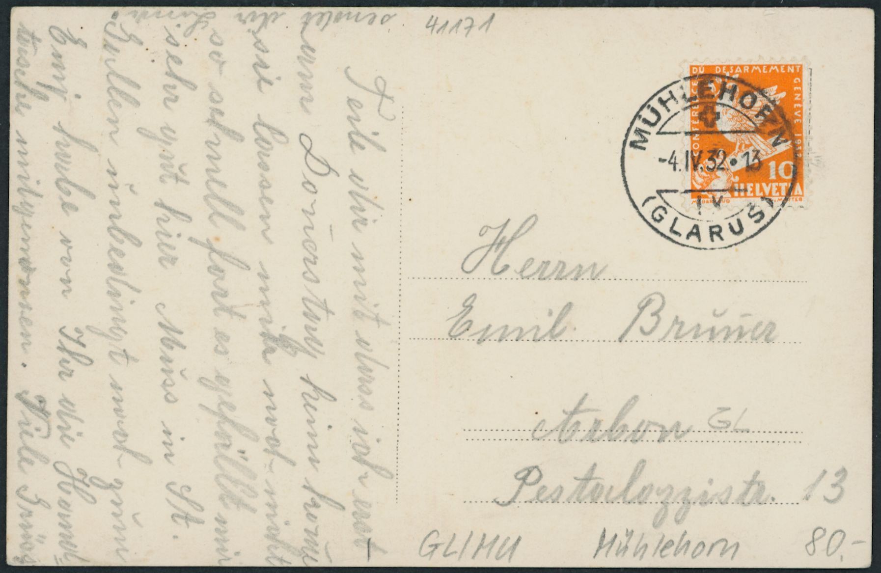 Cartoline postali: GL Mühlehorn – Usato da Schindellegi venduto da leecollect 1