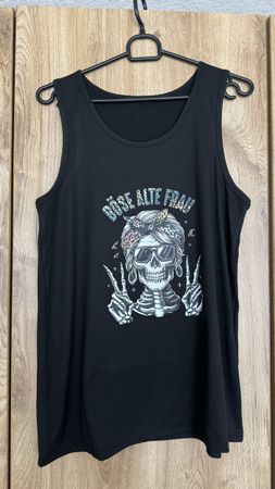 Schwarzes Tanktop "Böse Alte Frau" - Sommer Must-have!
