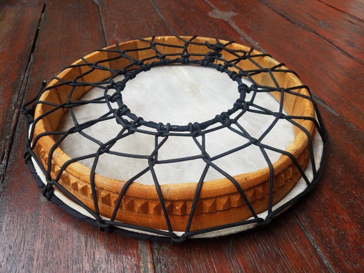 Strumenti musicali: Peru: Shaman Trommel, 30 cm Durchmesser, NEU!! – Nuovo (secondo la descrizione) da Lima- Peru venduto da Alpaka-Haus 2