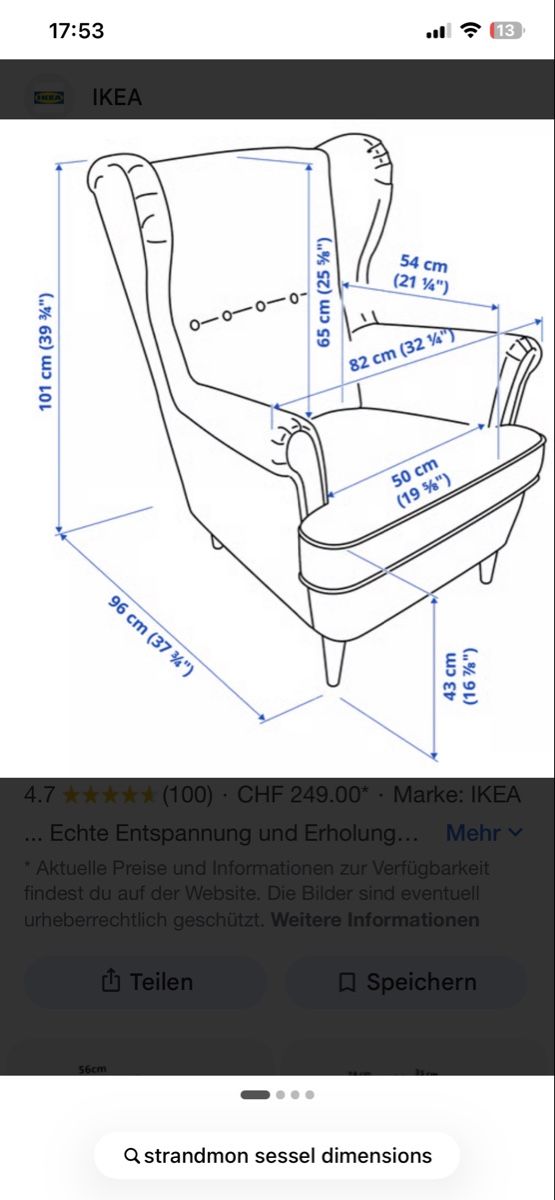 Ikea Poltrone: Ikea Strandmon – Usato da Rüti ZH venduto da Inesaf 4
