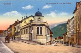 St. Imier BE  -  Rue du Chemin de fer & Rue du Midi  en 1929