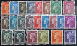 Luxemburg ex. Kat. 442-589 * 1948/58 Kat. 37 Euro