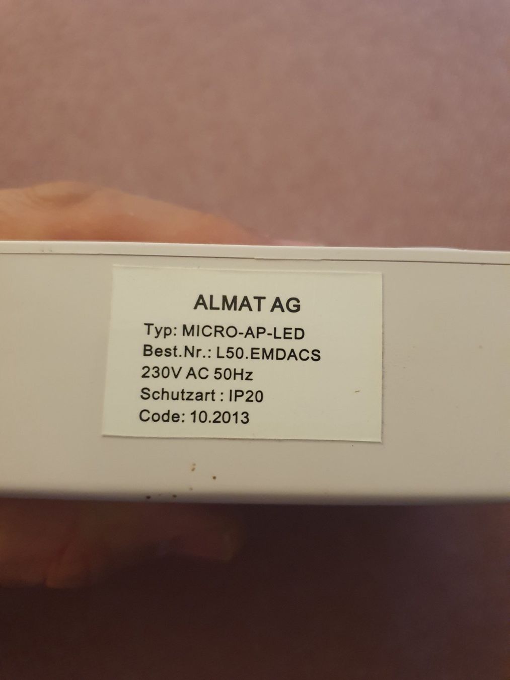 Lampade: Sicherheitsleuchte MICRO D-AP Deckenmontage OHNE Batterie/AK – Usato da Zürich venduto da Alibaba1234 5