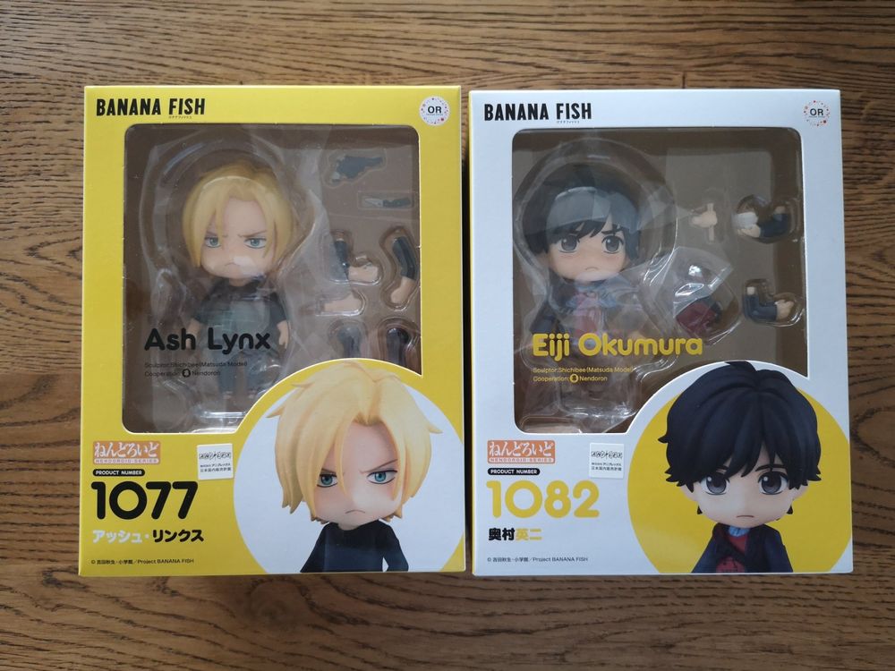 Banana Fish - Ash Lynx und Okumura Eiji Nendoroids 1077/1082 (Neu ...