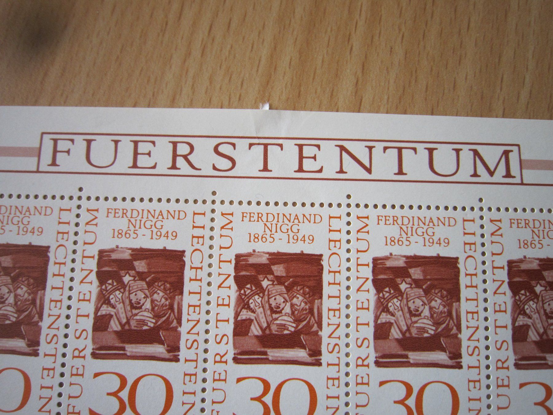 Alle Briefmarken: 1965 Blöcke Serie Lichtenstein – Gebraucht aus Giubiasco von sal_9j6w 4