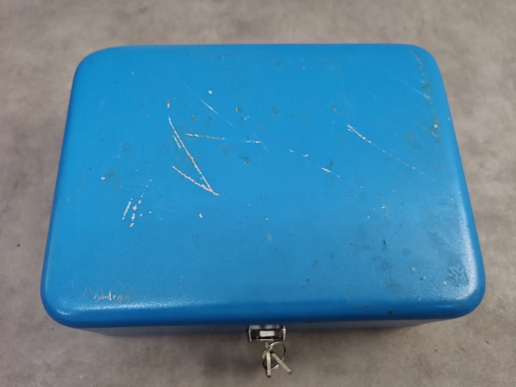 Registratore di cassa: Vintage Geldkassette blau 70er. – Usato da Nottwil venduto da Wondewa-Shop 6