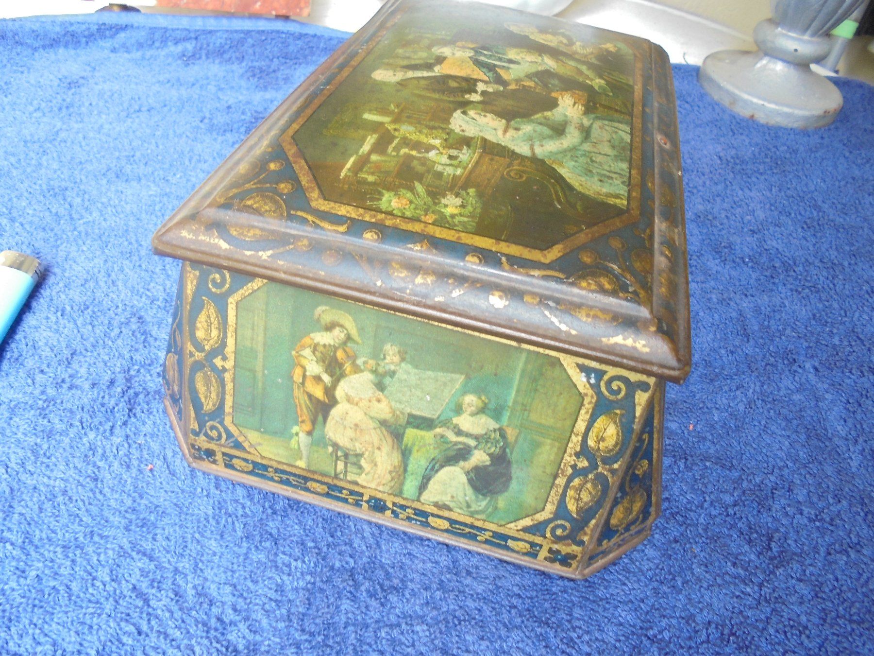 Contenitori & Simili: Antike Biscuitdose , um 1900-20 – Usato da Camorino venduto da Hunpete 3
