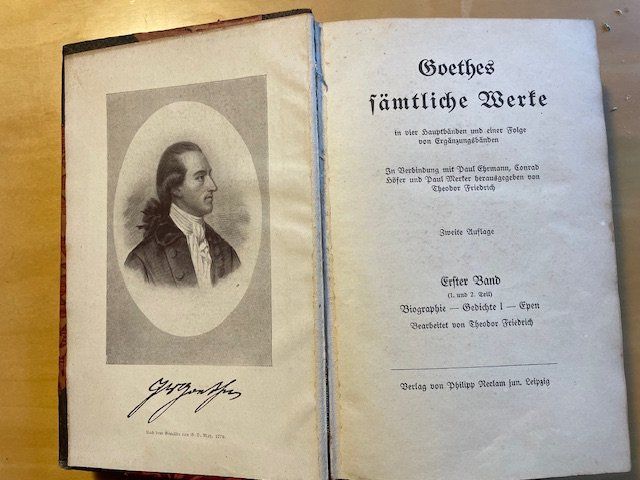 Libri: Goethes Sämtliche Werke - 4 vol de 1922 – Usato da Romanel-sur-Lausanne venduto da seb_9c2t 3