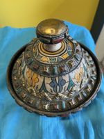 Marokkanische Tajine / Schmuckdose mit Stein-Dekor Rarität!