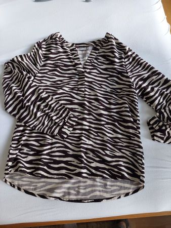 Street One Zebra Bluse Langarm Gr. 40 Frühling/Sommer Top...