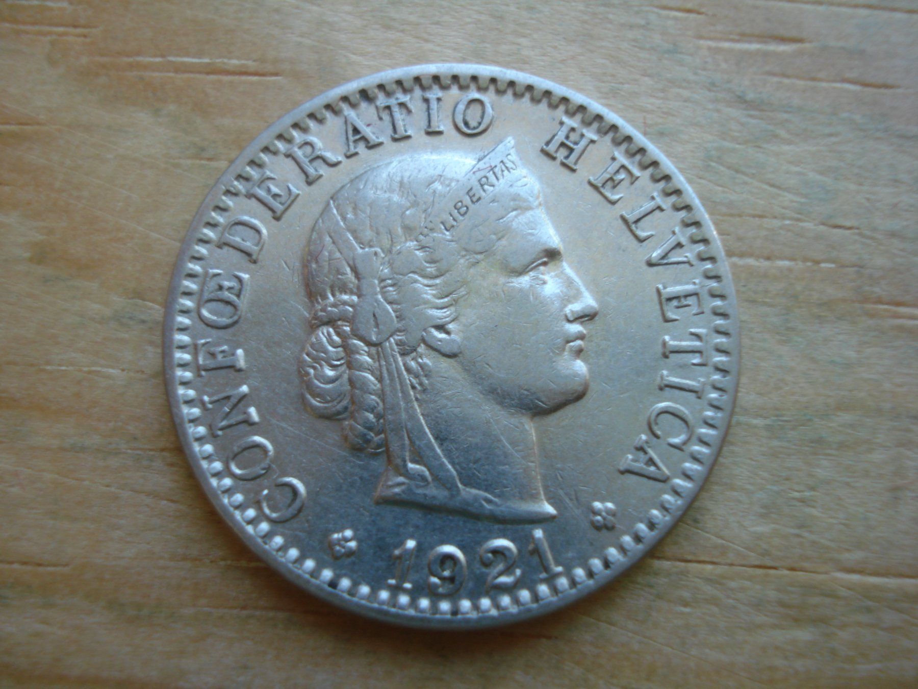 Tutti le monete: (S1) 20 Rappen 1921 – Usato da Erlach venduto da Net-Coins