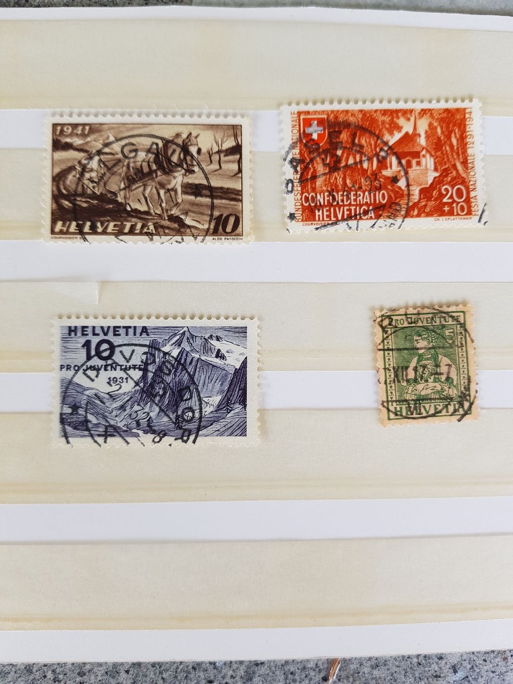 Tutti i francobolli: Pro Juventute Briefmarken mit super Stempel! – Usato da Jona venduto da Glareola