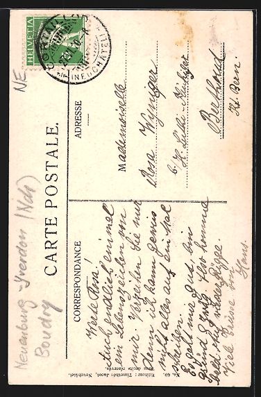 Cartoline postali: AK Cortaillod, Eglise – Usato da Berlin venduto da bartko-reher 1