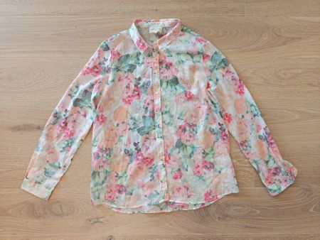 Sezane Blumenbluse Pastell, Gr. 40