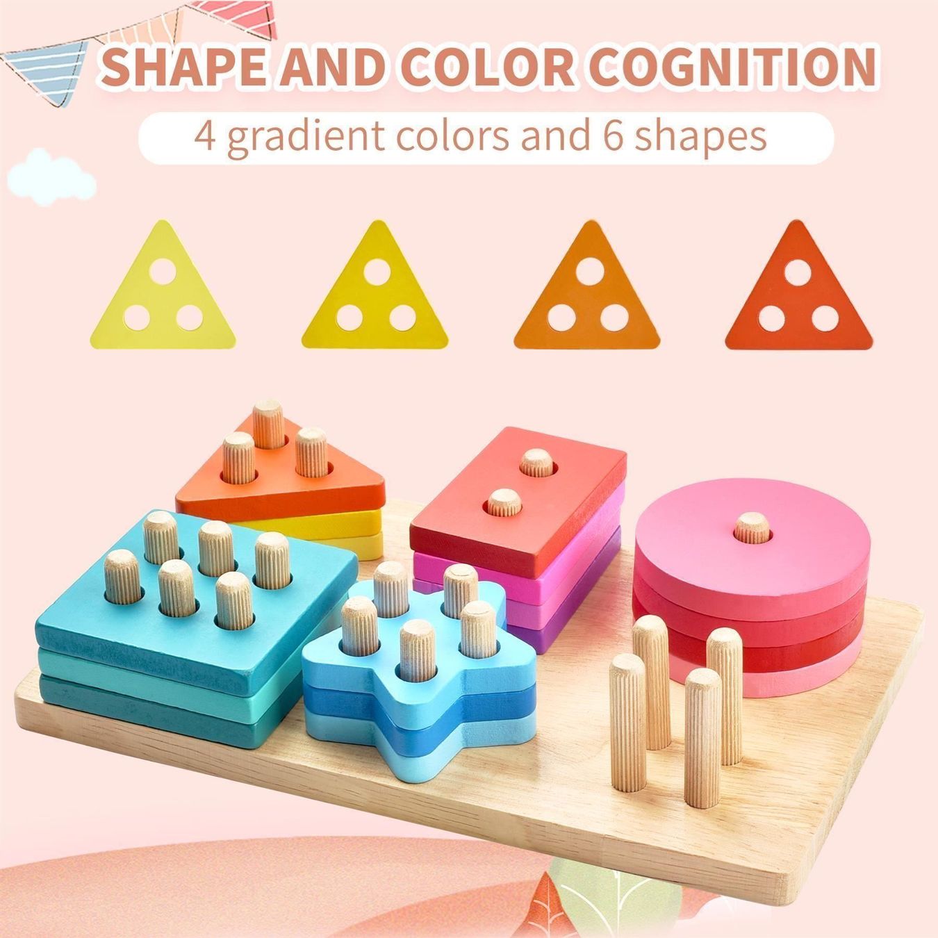 Giocattoli: 24pcs Holz Spielzeug Stapelspielzeug – Nuovo (secondo la descrizione) da Thun venduto da thunshop