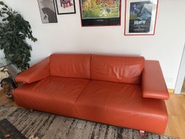 Canapé Arketipo cuir orange 